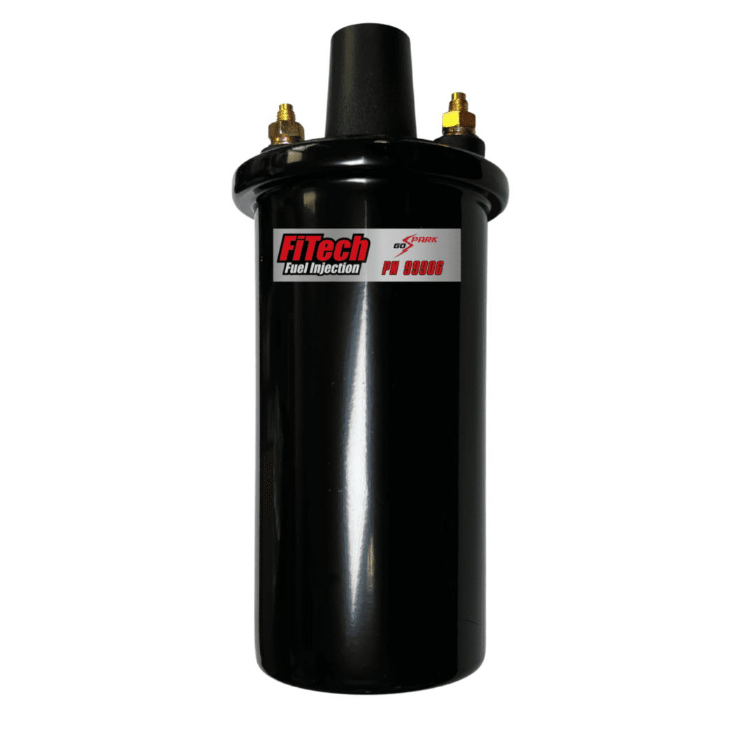 GO Spark Oil Filled Round Ignition Coil Black FI99906 - FiTech - Ignition Coils - FiTech