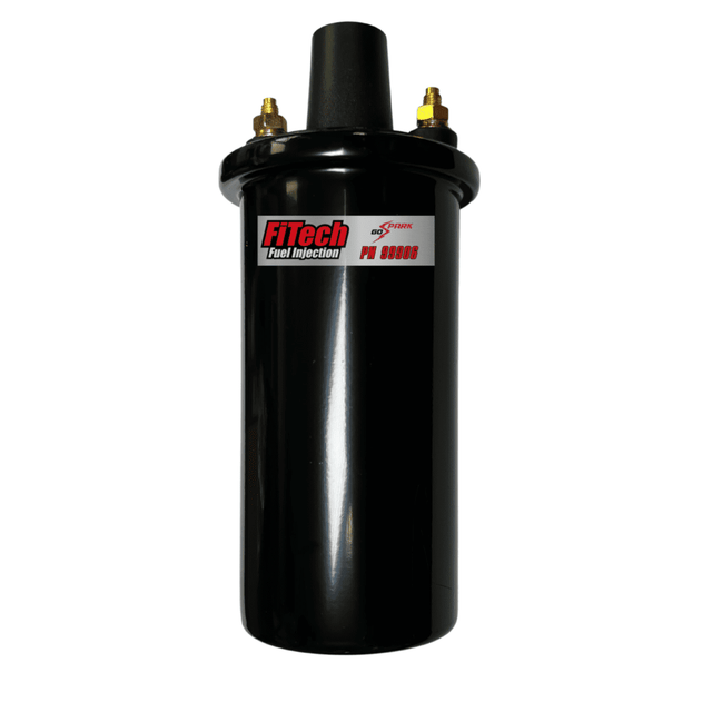 GO Spark Oil Filled Round Ignition Coil Black FI99906 - FiTech - Ignition Coils - FiTech