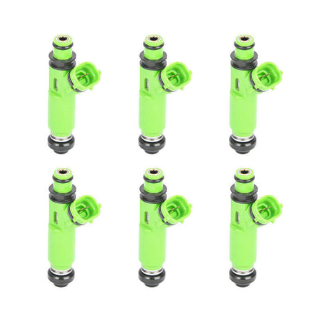 6 x Fuel Injectors Fit For Mitsubishi Triton MK 6G72 3.0L V6 1998-2006 Challenger 195500-3170 - Machter
