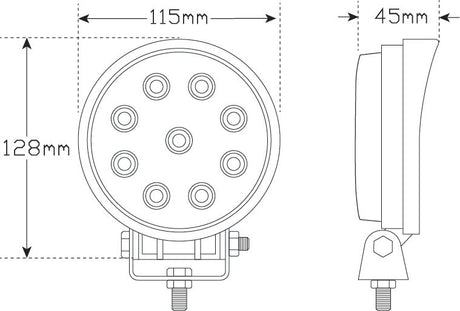 FL2 Series Flood Lamp Flood Beam Single Blister - LED AutoLamps | Universal Auto Spares