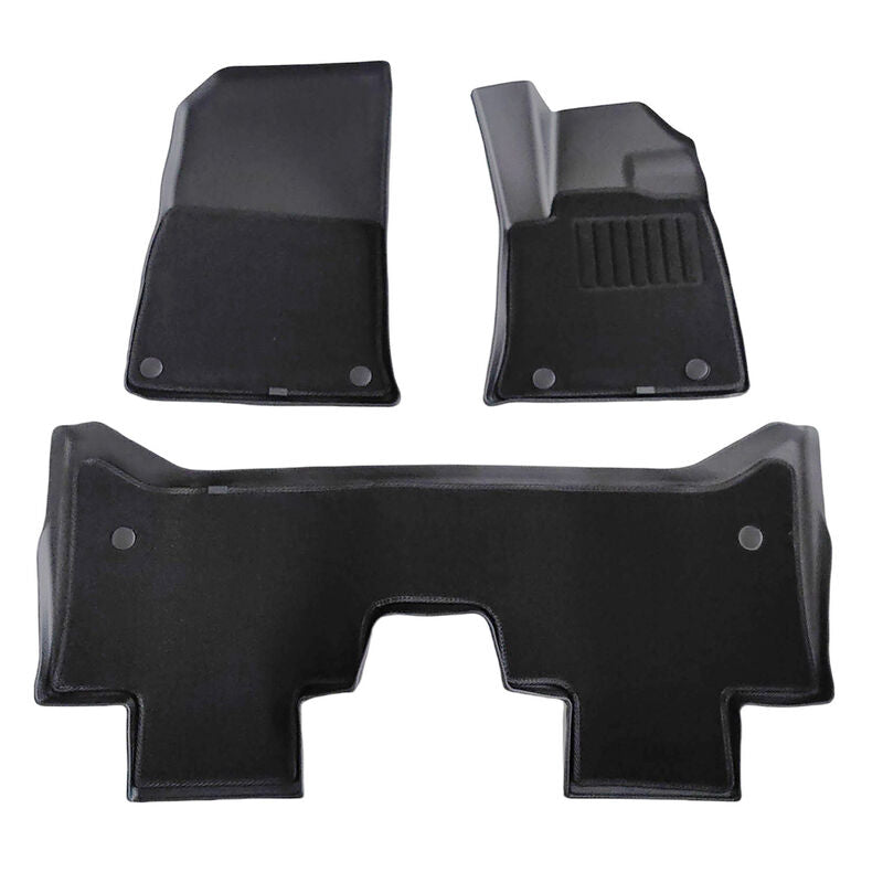 TPE Floor Mats With Carpet 2-Layer Black Fit For BYD Shark 6 4WD CVT 2024-ON FMAT-BYD001 - Machter