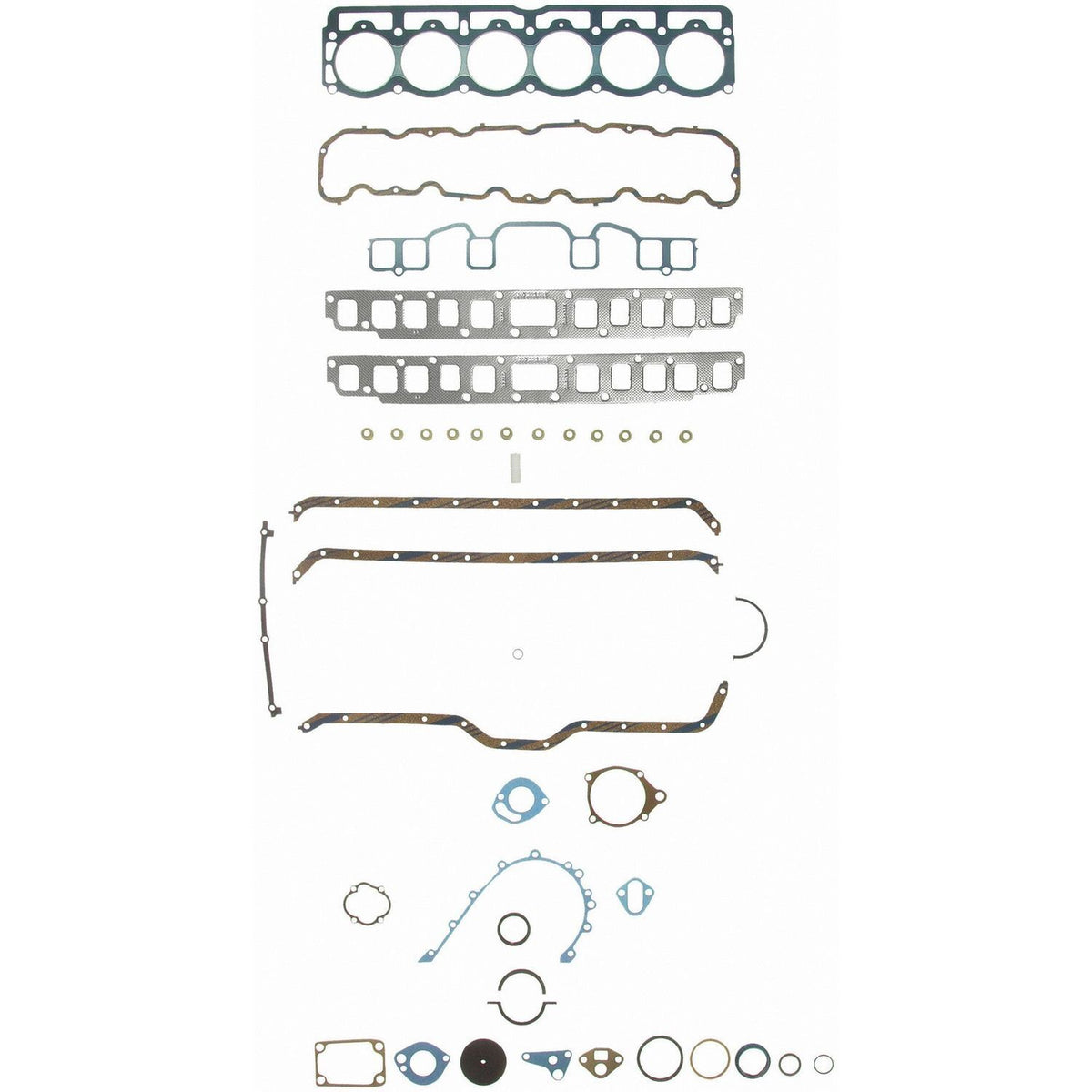 Full Gasket Set AMC Jeep 199 - 232 - 258 Engines Many Models FPFS8169PT4 - Fel - Pro - Full Gasket Sets - Fel - Pro