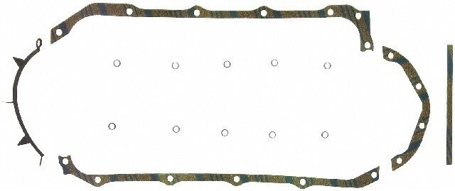 Sump Gasket Set Cork - Rubber Pontiac 63 - 76 With 3 Hole Sump Flange FPOS30191C3 - Fel - Pro - Sump & Oil Pan Gaskets - Fel - Pro