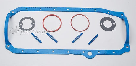 Sump Gasket Set 1 Piece Rubber Chev 305 350 V8 1986-2000 FPOS34500R - Fel-Pro