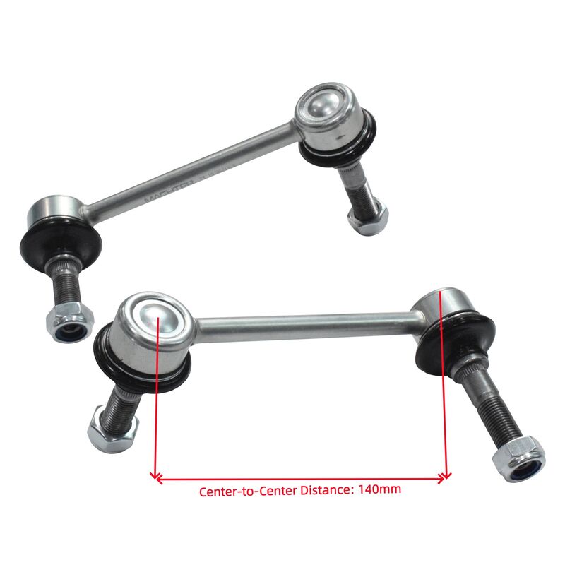 Pair Front Sway Bar Link Joint Set Fit For Toyota Prado 120 150 Hilux GGN25 125 135 4.0L 1GRFE KUN16 26 25 3.0L 1KDFTV 2002-ON 48810-0K010 48820-0K030 - Machter