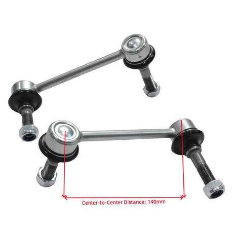 Pair Front Sway Bar Link Joint Set Fit For Toyota Prado 120 150 Hilux GGN25 125 135 4.0L 1GRFE KUN16 26 25 3.0L 1KDFTV 2002-ON 48810-0K010 48820-0K030 - Machter