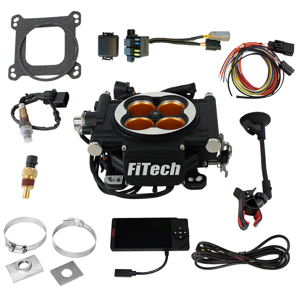 GO EFI 8 1200HP Self Tuning Boost Nitrous EFI System Black FI30012 - FiTech - Fuel & Ignition - FiTech