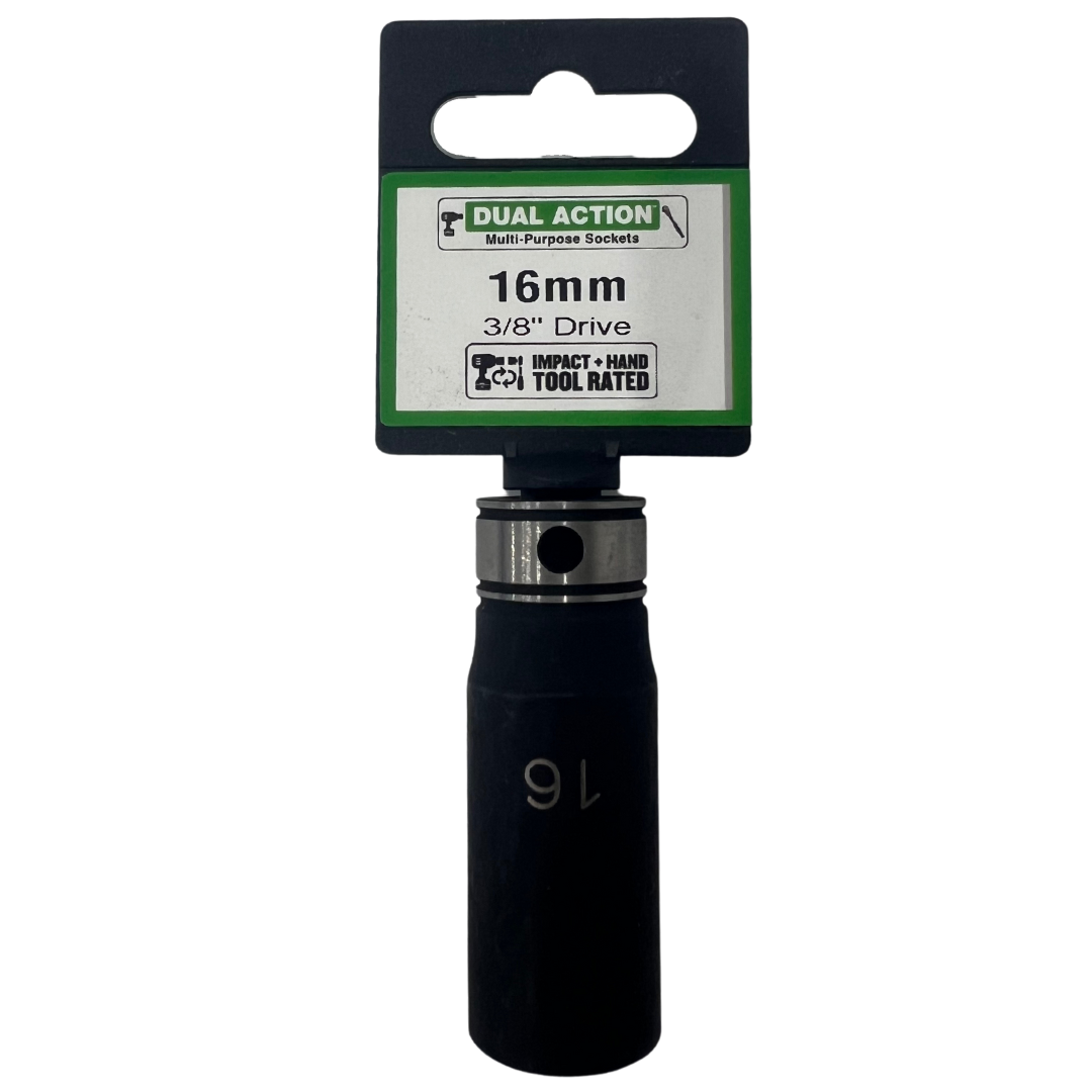 Muti-Purpose Sockets 3/8" Drive 16mm Point Deep - Dual Action