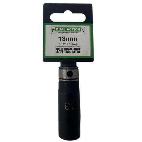Muti-Purpose Socket 3/8" Drive 13mm Point Deep - Dual Action