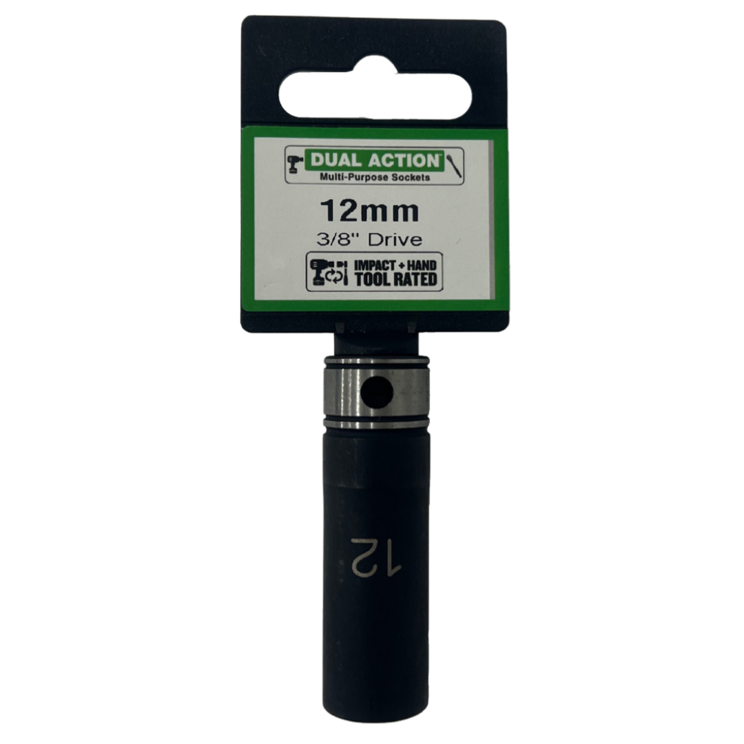 Muti-Purpose Sockets 3/8" Drive 12mm Point Deep - Dual Action