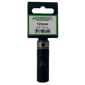 Muti-Purpose Sockets 3/8" Drive 12mm Point Deep - Dual Action