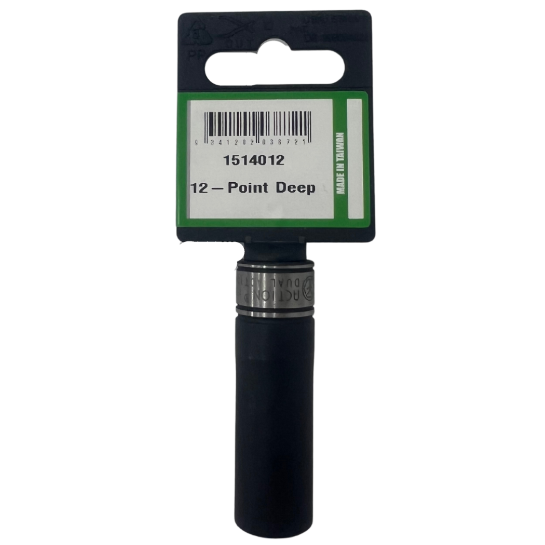 Muti-Purpose Sockets 3/8" Drive 12mm Point Deep - Dual Action