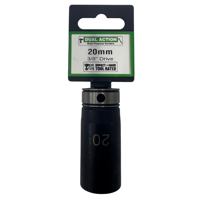 Muti-Purpose Sockets 3/8" Drive 20mm Point Deep - Dual Action