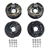 4 Pcs 10" Trailer Caravan Electric Brake Backing Plates With Park Brake Lever Fit For Alko Dexter Quality GCMB-VAN001-4PCS - Machter