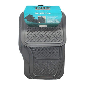 Guardian Rubber 4 Piece Floor Mat Set Front 68cm x 46cm Rear 36cm x 43cm - Carfit