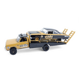 1985 Dodge Ram D350 Ramp Truck Hotton Speed Shop with 1965 Dodge Coronet Hotton Speed Shop H.D Trucks Series 26 Diecast Model Car 1:64 Scale (Approx. 7cm) Collectible | Universal Auto Spares