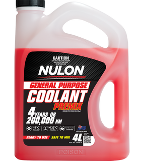 Red General Purpose Coolant Premix - Nulon 4L