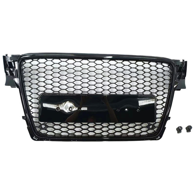 Gloss Black Honeycomb RS4 Style Front Bumper Grille Fit For Audi A4 S4 B8 2007-2015 GRILLE-AU001 - Machter