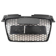 Front Bumper Grille Gloss Black Honeycomb RS-TT Style Fit For Audi TT 8J 2006-2014 GRILLE-AU003 - Machter
