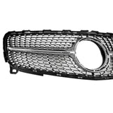 Diamond Chrome Mesh Grille Fit For Mercedes Benz A-Class 180 A200 A250 A45AMG GRILLE-BEN006 - Machter