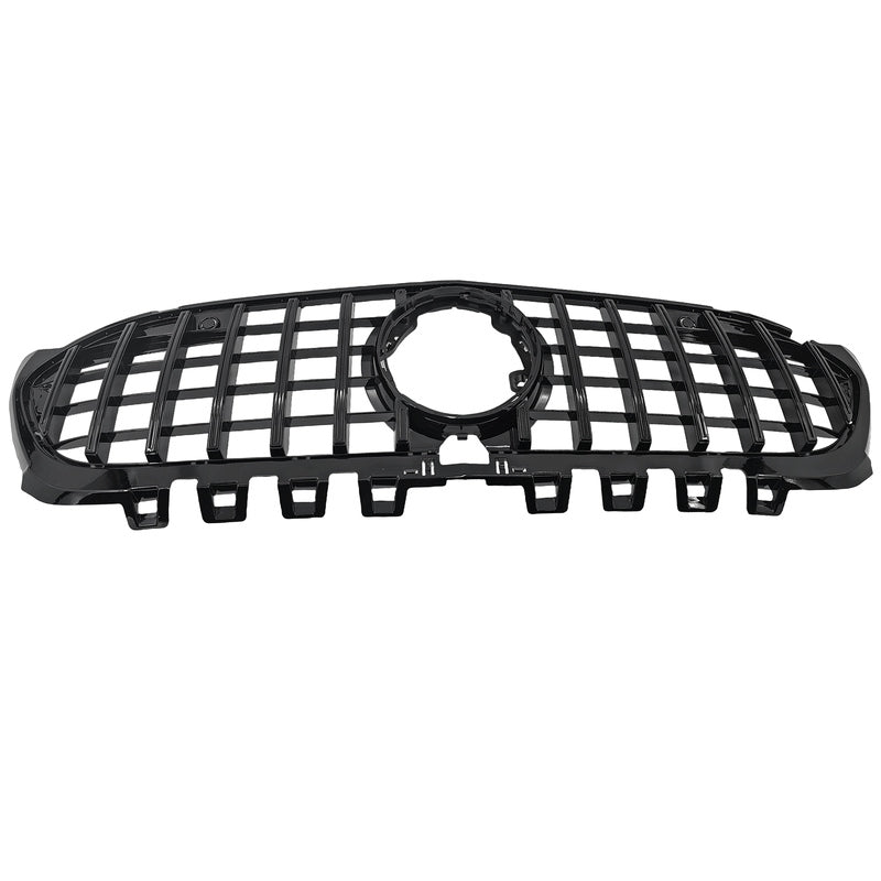 Black GT Bumper Grille Fit For Mercedes Benz A-Class W177 V177 A180 250 A35 Fit With Camera Hole Only GRILLE-BEN007 - Machter
