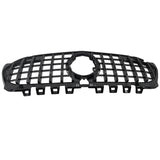 Black GT Bumper Grille Fit For Mercedes Benz A-Class W177 V177 A180 250 A35 Fit With Camera Hole Only GRILLE-BEN007 - Machter