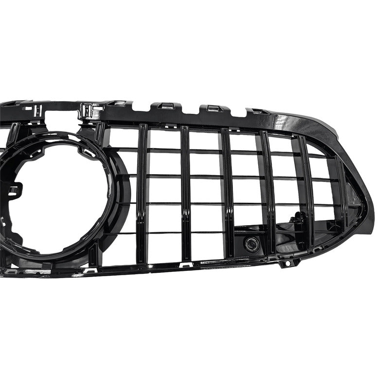 Black GT Bumper Grille Fit For Mercedes Benz A-Class W177 V177 A180 250 A35 Fit With Camera Hole Only GRILLE-BEN007 - Machter