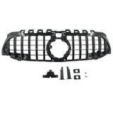 Black GT Bumper Grille Fit For Mercedes Benz A-Class W177 V177 A180 250 A35 Fit With Camera Hole Only GRILLE-BEN007 - Machter