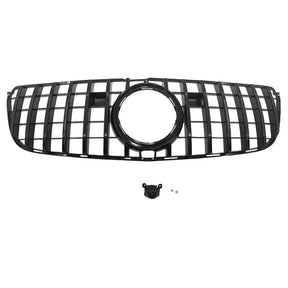 Gloss Black Front Bumper Grille Fit For Mercedes-Benz GLS-Class X166 & GLS63 AMG 2016-2019 GRILLE-BEN011 - Machter