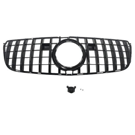Gloss Black Front Bumper Grille Fit For Mercedes-Benz GLS-Class X166 & GLS63 AMG 2016-2019 GRILLE-BEN011 - Machter