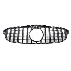 Black Front Grille Fit For Mercedes Benz C-Class W205 C43 AMG 2015-2018 GRILLE-BEN014 - Machter
