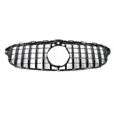 Black Front Grille Fit For Mercedes Benz C-Class W205 C43 AMG 2015-2018 GRILLE-BEN014 - Machter