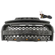 Front Grill Mesh Matte Black Grille With LED Fit For GWM Cannon 2020-2022 GRILLE-GWM001 - Machter