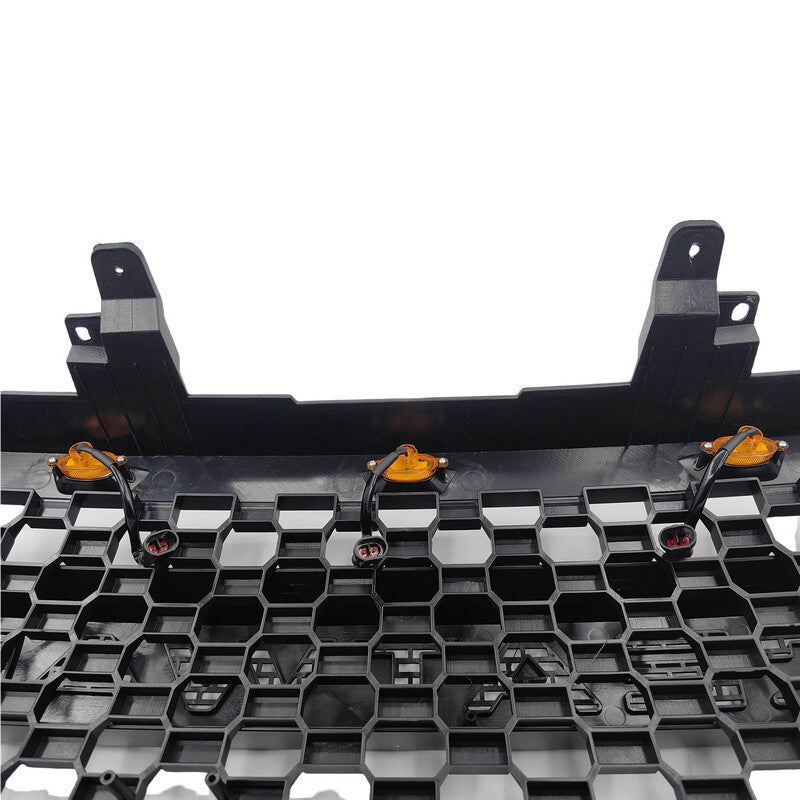 Front Grill Mesh Matte Black Grille With LED Fit For GWM Cannon 2020-2022 GRILLE-GWM001 - Machter