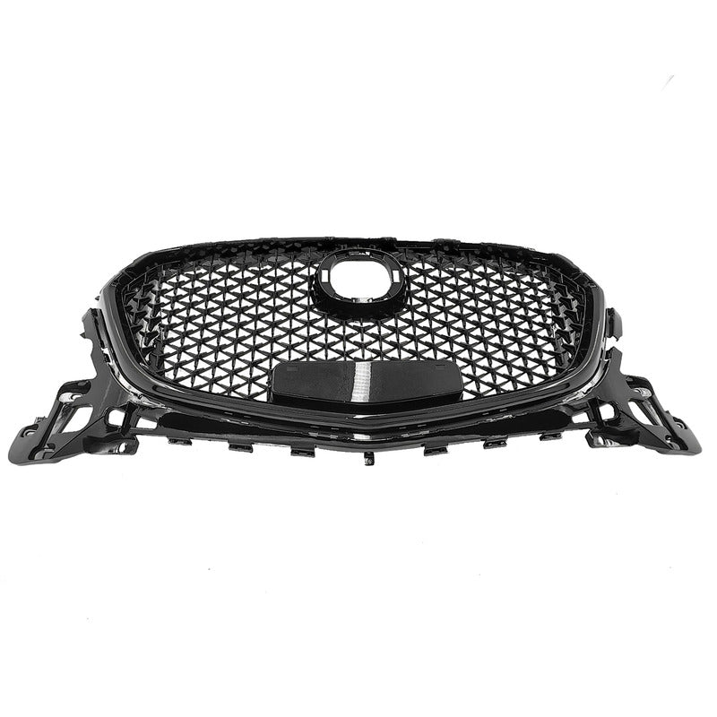 Black Front Bumper Grill Upper Grille Cover Fit For Mazda 3 Axela 2017-2018 GRILLE-MA001 - Machter