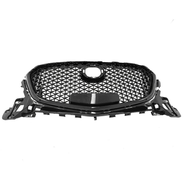 Black Front Bumper Grill Upper Grille Cover Fit For Mazda 3 Axela 2017-2018 GRILLE-MA001 - Machter