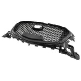 Black Front Bumper Grill Upper Grille Cover Fit For Mazda 3 Axela 2017-2018 GRILLE-MA001 - Machter