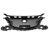 Black Front Bumper Grill Upper Grille Cover Fit For Mazda 3 Axela 2017-2018 GRILLE-MA001 - Machter