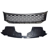 Black Mesh Grill Fit For Nissan Navara NP300 2015-2020 Ute Grille GRILLE-NS001 - Machter