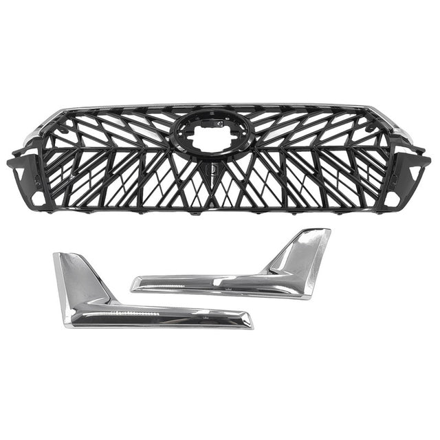 Chrome Black Grille Fit For Toyota Landcruiser 200 Series 2016-2021 GRILLE-TA013 - Machter