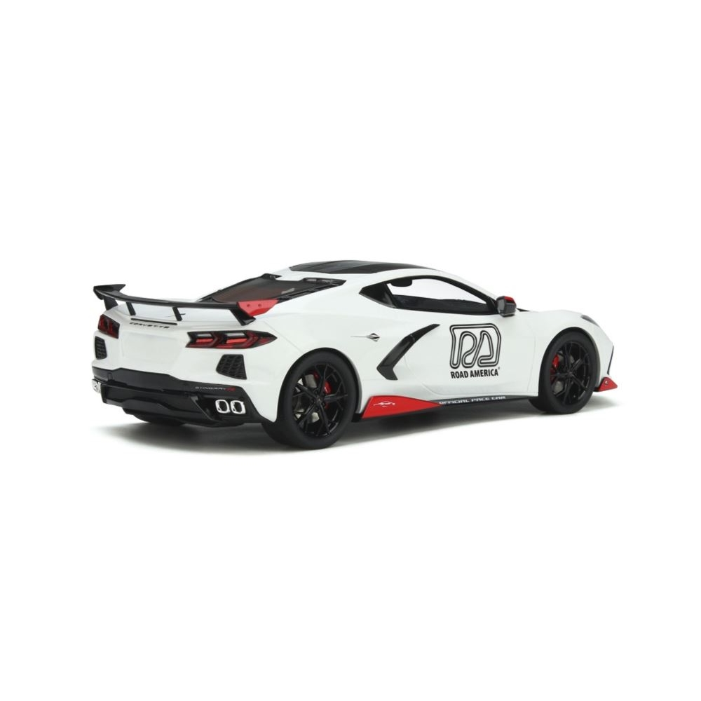 2020 Chevrolet Corvette C8 Pace Car Arctic White Diecast Model Car 1:18 Scale (Approx. 25cm) Collectible | Universal Auto Spares