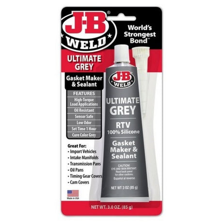 Ultimate Grey RTV Silicone Gasket & Sealant 2 Sizes - J-B Weld | Universal Auto Spares