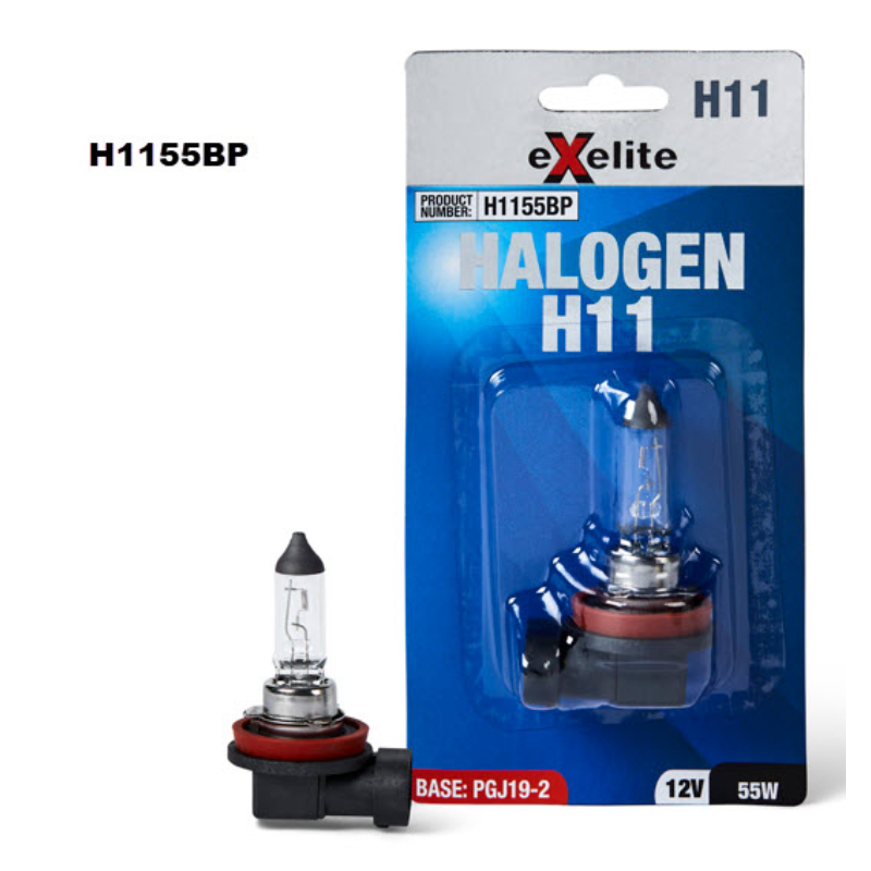 Halogen H11 12V 55W PGJAP-2 H1155BP - Exelite