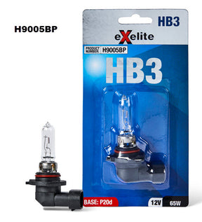 GLOBE HALOGEN P20D 12V 65W BLISTER PACK H9005BP - Exelite