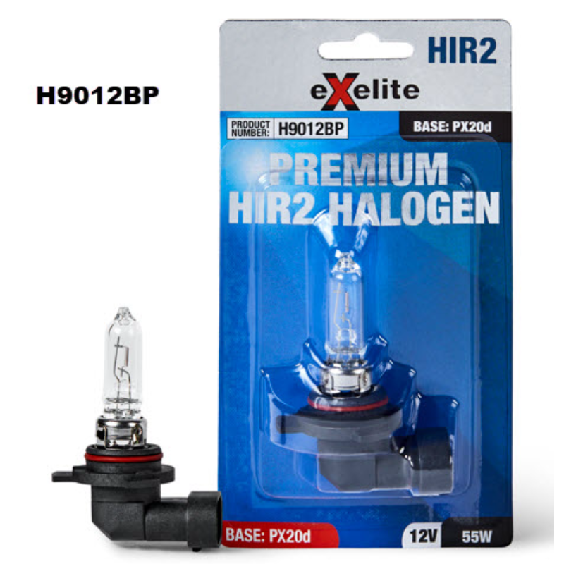 Globe Halogen HIR2 12V 55W PX20d H9012BP - Exelite