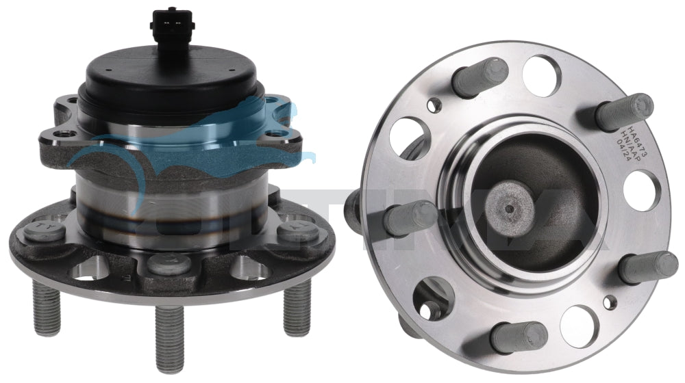 Rear Wheel Hub Assembly Fits Hyundai Sonata LF with Inward Facing Plug HA6473 - Ultima