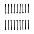 18 Pcs Cylinder Engine Head Bolt Set Fit For Nissan Navara D22 4cyl 3.2L QD32E 1997-2001 HBOLT-NS006 - Machter
