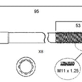 Head Bolt Set TOYOTA 2VZ-FE, 3VZ-FE, 5VZ-FE HBS020H - Permaseal