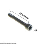 Head Bolt Set NISSAN RB26DETT HBS106 - Permaseal