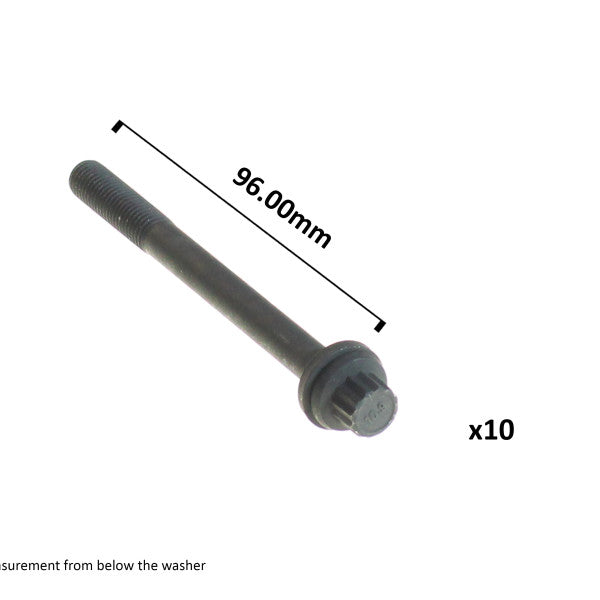 Head Bolt Set MITSUBISHI 4G18 SOHC 16V HBS111 - PERMASEAL